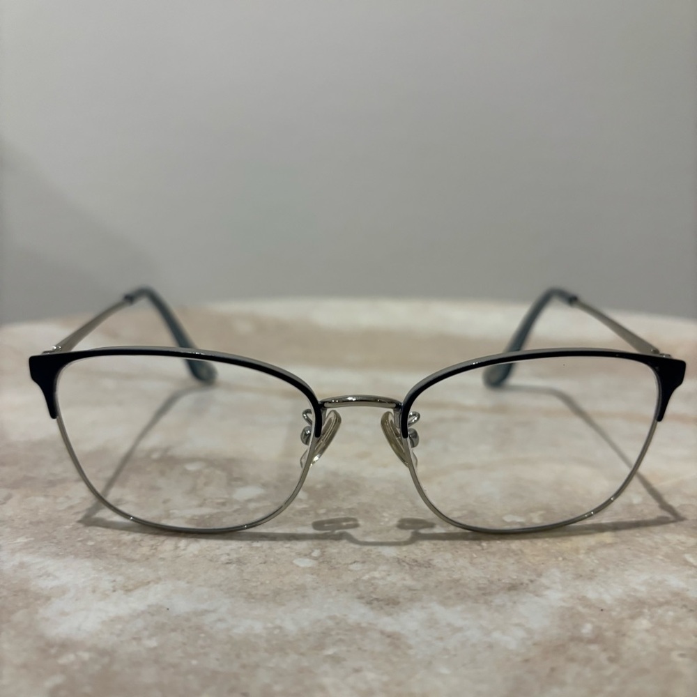 Coach HC5135 metal rounded squared half rimmed women’s eyeglasses - Picture 2 of 10
